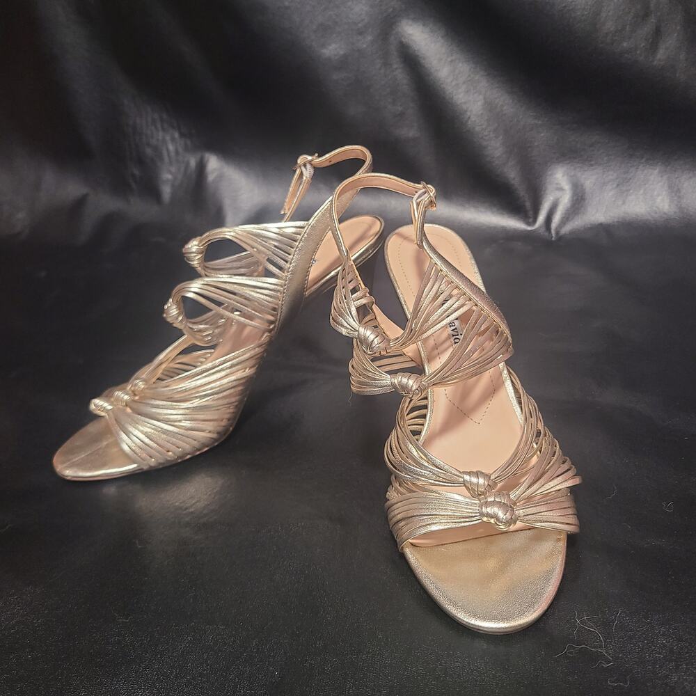 Charles David gold strappy heel size 9.5